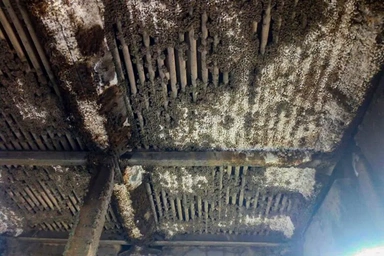 تصویر قبل از شستشوی شیمیایی مبدل حرارتی شرکت شوگا