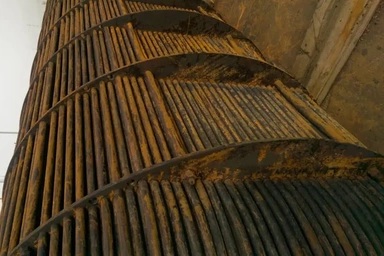 بعد از رسوب برداری ریبویلر واحد گلایکول پالایشگاه نهم