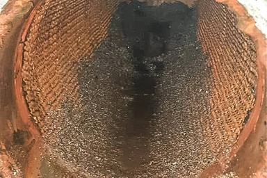 قبل از شستشوی شیمیایی مبدل حرارتی پتروشیمی خارک قبل از شستشوی شیمیایی مبدل حرارتی پتروشیمی خارک