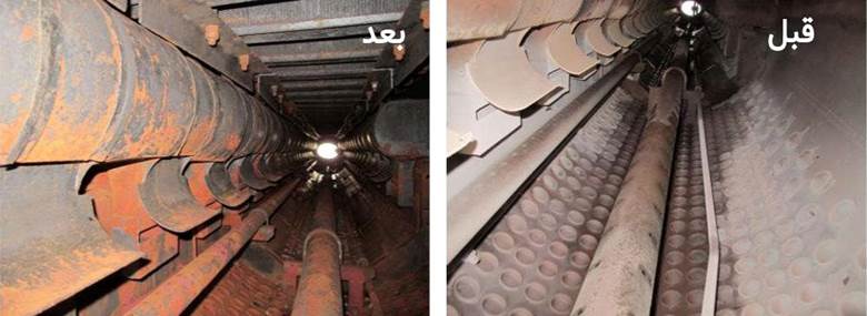 قبل و بعد از رسوب زدایی بویلرها با محلول میتره قبل و بعد از رسوب برداری بویلرها با محلول میتره