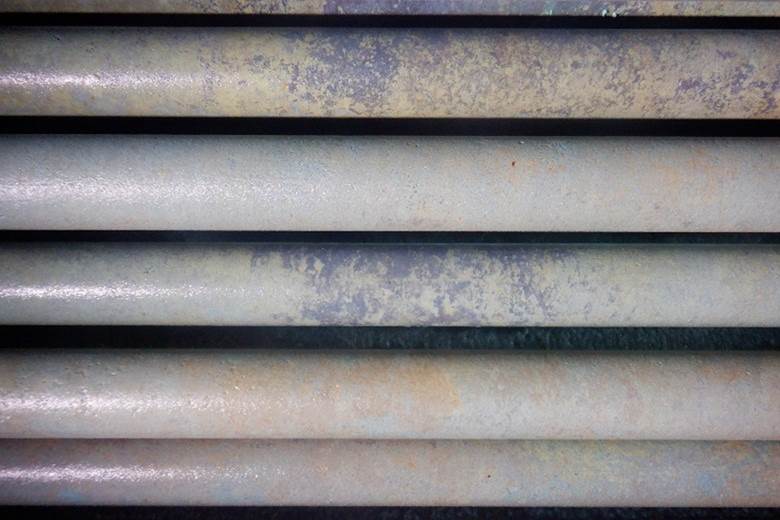 After chemical washing of thermal desalination water