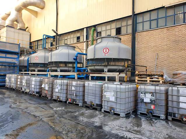 اجرای پروژه رسوب برداری کولینگ تاور توسط شرکت آبریزان