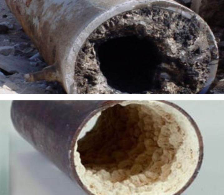 رسوب کربنات کلسیم و سولفات