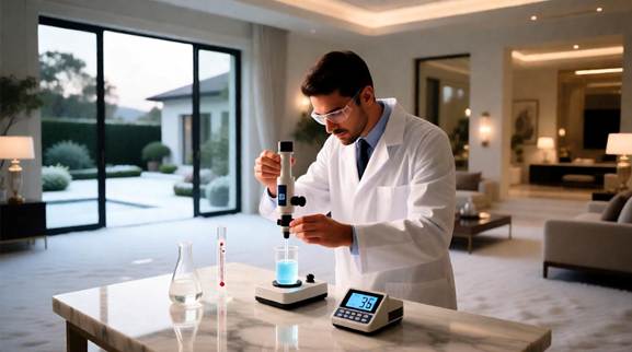 Actual freezing temperature test of villa heating system antifreeze Actual freezing temperature test of villa heating system antifreeze