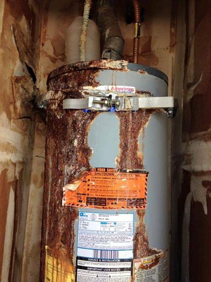 Deposits in the heating system and leaks Deposits in the heating system and leaks