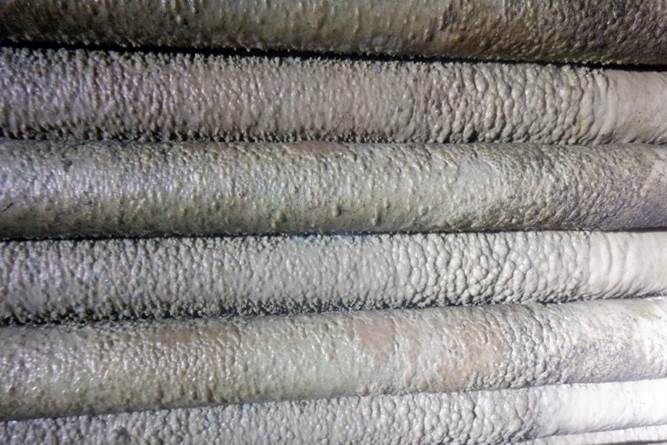 Desalination plant with sediment