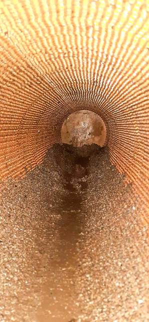 Before removing scale from the Kharg Petrochemical Heat Exchanger Before removing scale from the Kharg Petrochemical Heat Exchanger